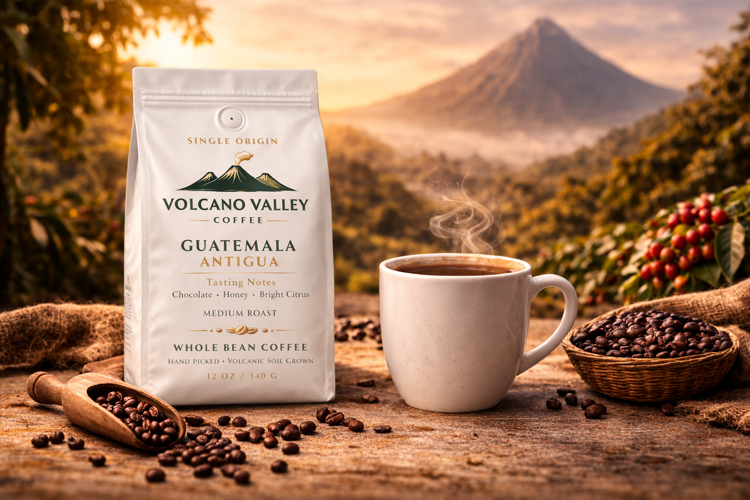 Volcano Valley Coffee hero image